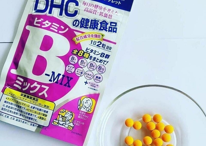 Thực phẩm giúp bé tăng cân DHC Vitamin B-Mix là viên uống của Nhật