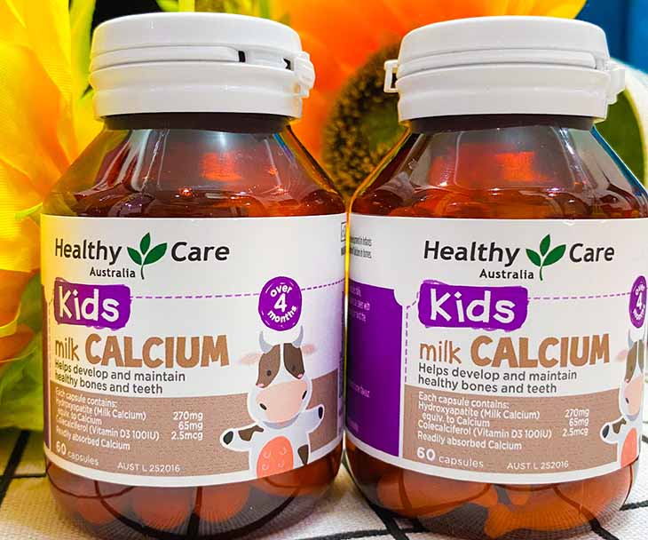 Sản phẩm Healthy Care Milk Calcium cho trẻ