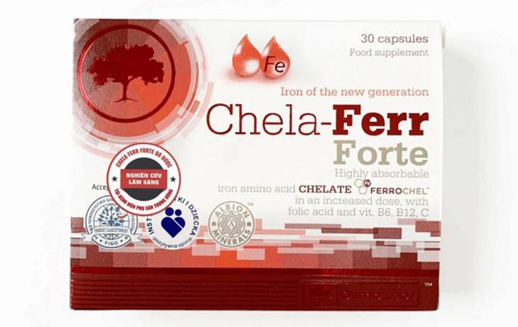 Viên bổ sung sắt cho bà bầu Chela-Ferr Forte