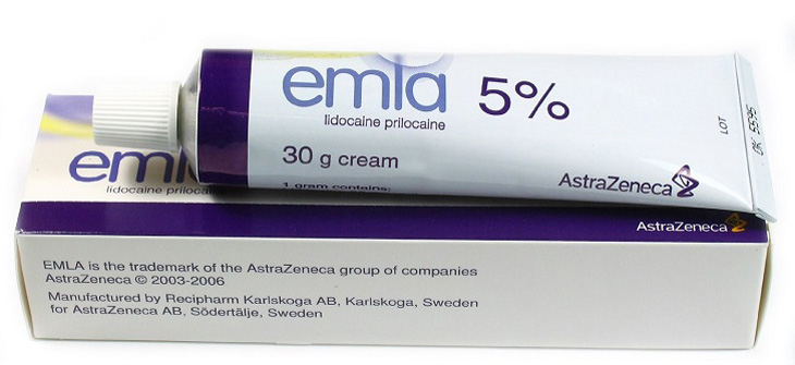 Emla 5% là dòng sản phẩm dạng gel của Công ty Dược Astra Zeneca (Thụy Sĩ)