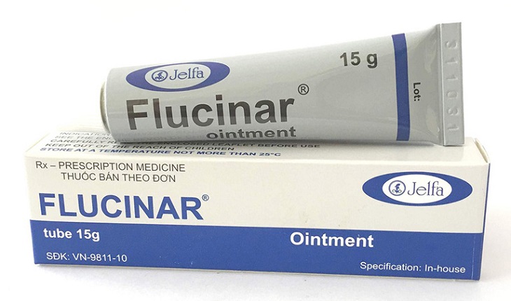Flucinar là thuốc mỡ bôi ngoài da, có chứa lượng corticosteroid ở mức cho phép