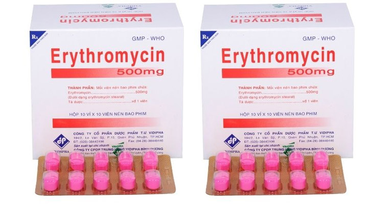 Erythromycin là thuốc trị viêm họng hiệu quả cao