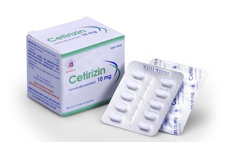 Cetirizin thuốc điều trị chứng nổi mề đay sau khi sinh hiệu quả nhanh