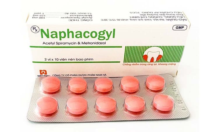 Thuốc giảm đau răng màu hồng - Naphacogyl