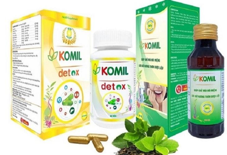 Thuốc đặc trị hôi miệng Komil là sản phẩm được sản xuất từ 100% thảo dược Đông y