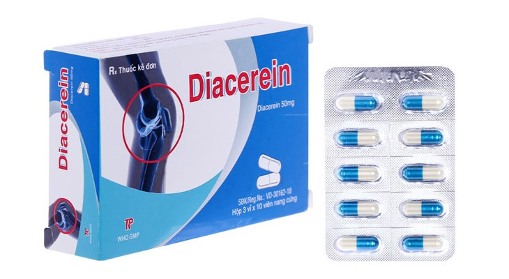 Diacerein là thuốc được dùng phổ biến trong việc chữa thoái hóa khớp