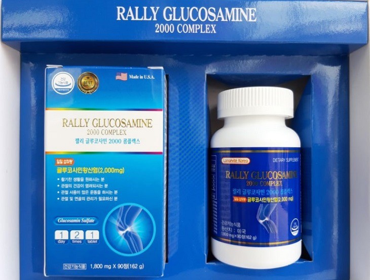 Rally Glucosamine 2000 Complex khá nổi tiếng trên thị trường quốc tế