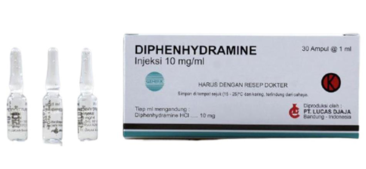 Thuốc trị nổi mề đay Diphenhydramine