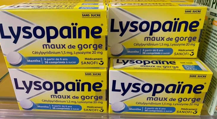 Lysopaine là thuốc tị viêm amidan được sử dụng nhiều