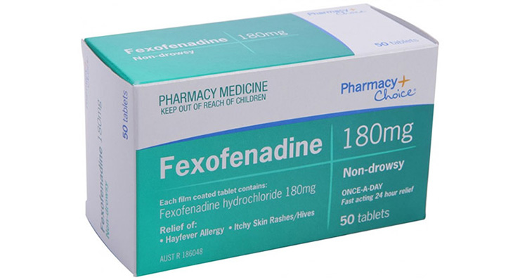 Thuốc trị viêm da cơ địa Fexofenadine được bán nhiều hiện nay