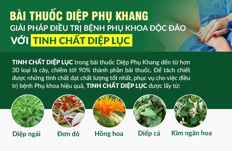 Tinh chất diệp lục - thành phần độc đáo trong bài thuốc