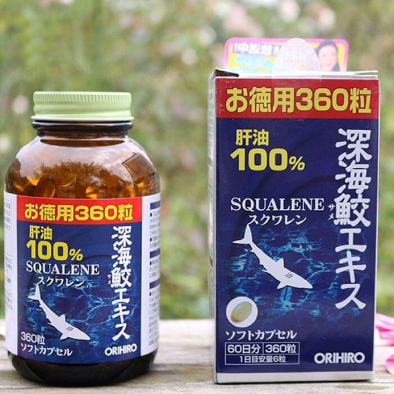 Thuốc trị đau lưng Orihiro Squalene (Sụn vi cá mập)