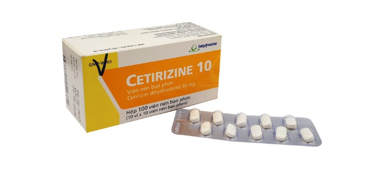 Thuốc chữa mày đay cho trẻ Cetirizine 