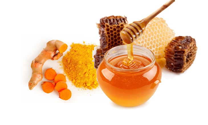 Kết hợp nghệ và mật ong đắp mặt nạ giúp trị mụn và làm sáng da