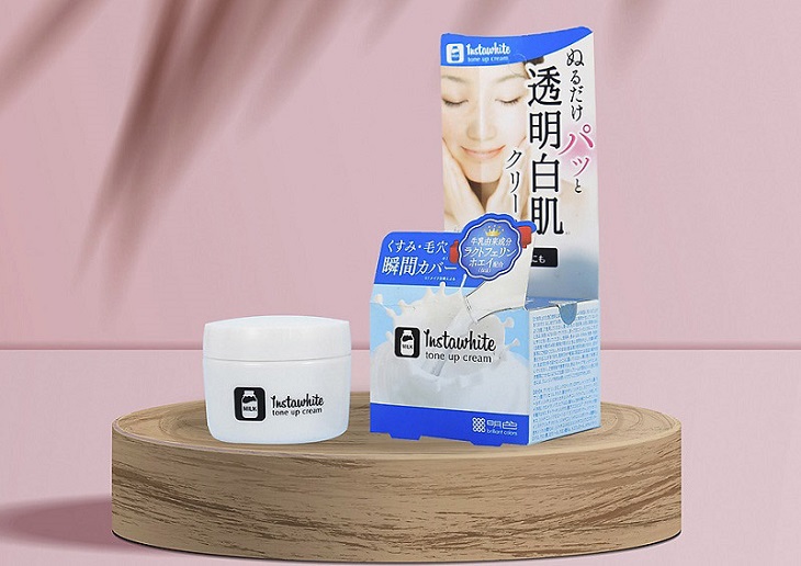 Kem ủ trắng da mặt của Nhật Instawhite Tone Up Cream của Meishoku