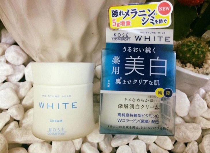 Dòng kem Kose Moisture Mild White nổi tiếng của Nhật