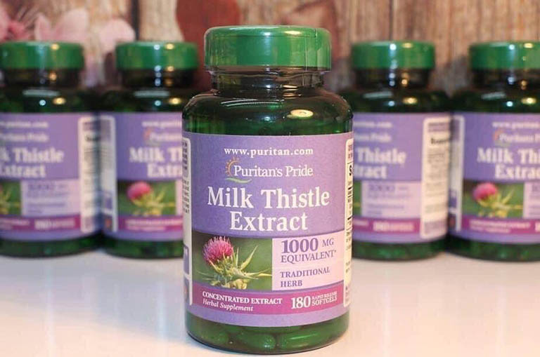 Cải thiện tình trạng mụn trên da bằng viên uống bổ gan Milk Thistle Extract của Mỹ