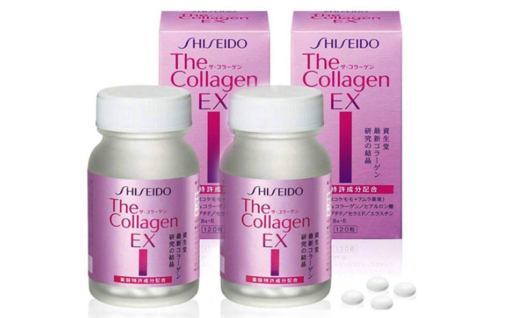 Bao bì của viên uống đẹp da collagen Shiseido Collagen Ex