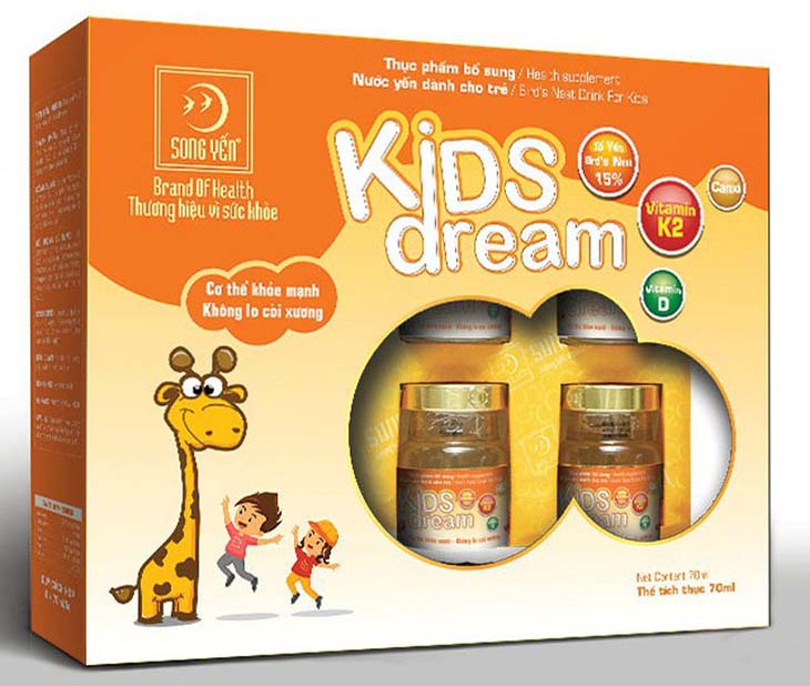 Nước yến Kids Dream phù hợp cho trẻ từ 1 tuổi trở lên