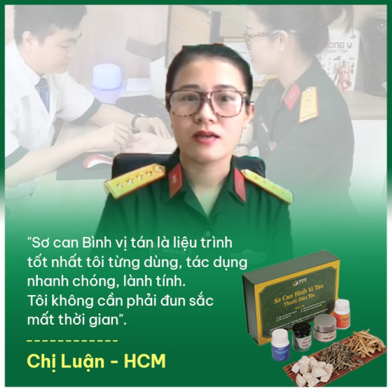 Chị Luận phản hồi về bài thuốc Sơ can Bình vị tán sau quá trình điều trị