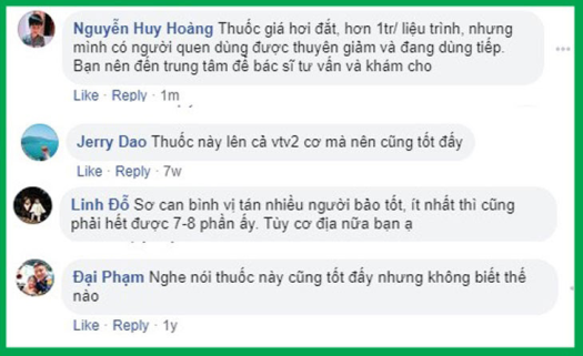 Nhiều bệnh nhân từng điều trị dạ dày bằng Sơ can Bình vị tán xác thực hiệu quả