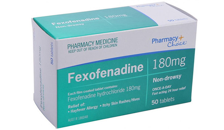 Thuốc trị viêm da cơ địa Fexofenadine được bán nhiều hiện nay